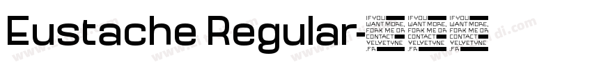 Eustache Regular字体转换